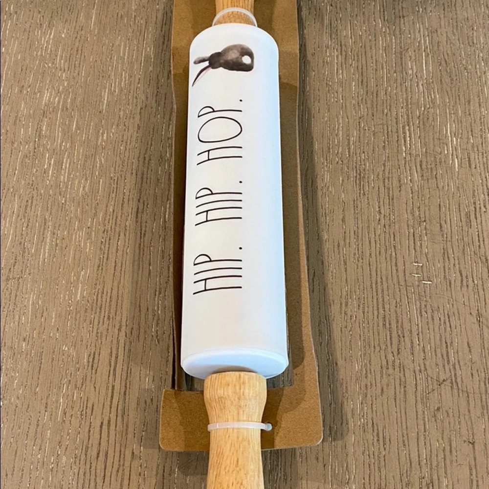 Rae Dunn HIP HIP HOP Rolling Pin - Picture 2 of 3